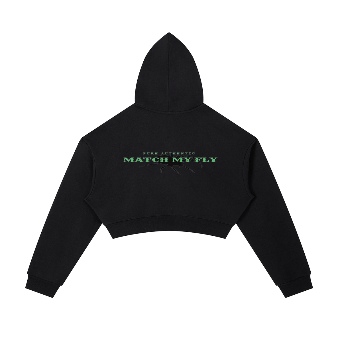 Essential Cropped Zip-Up Hoodie