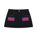 Women's Studded Denim Mini Skirt