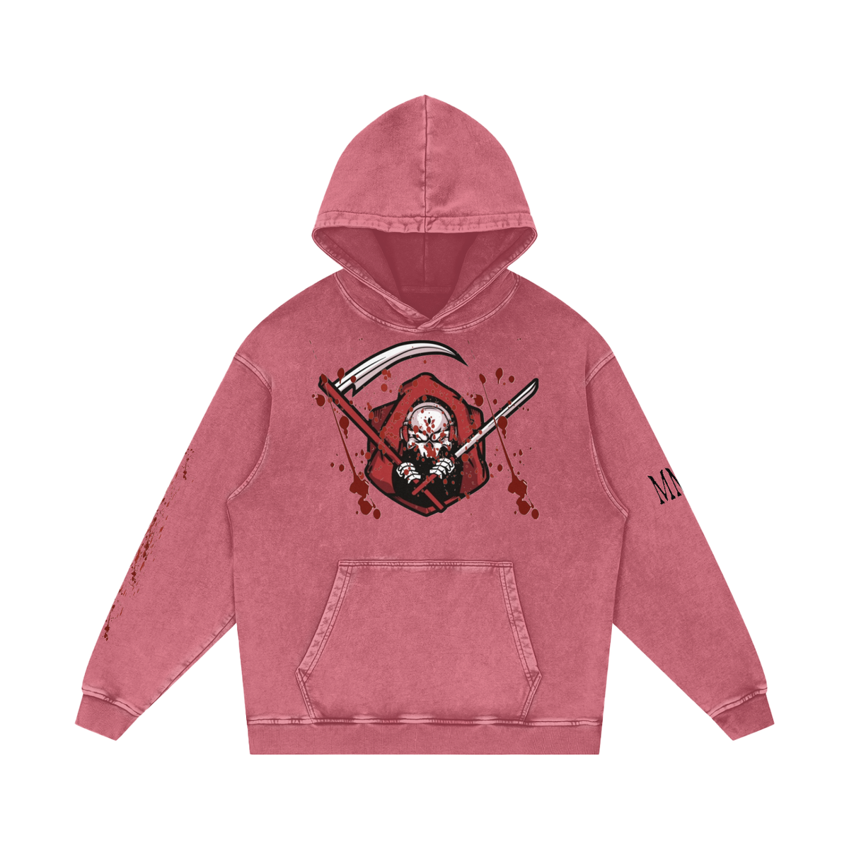 Snow Washed Loose Cotton Hoodie