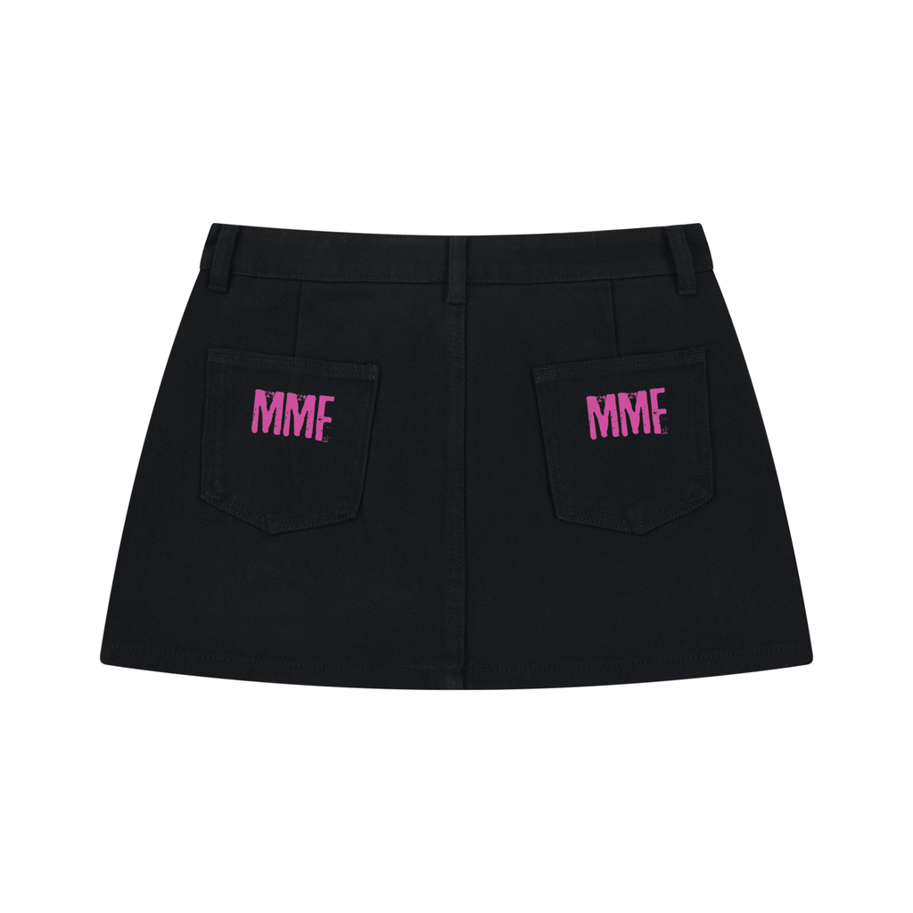 Women's Studded Denim Mini Skirt