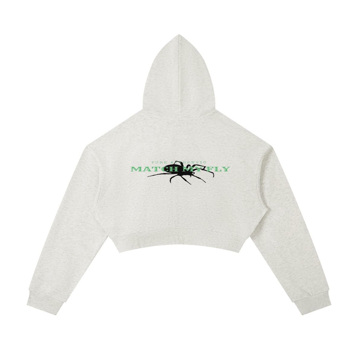 Essential Cropped Zip-Up Hoodie