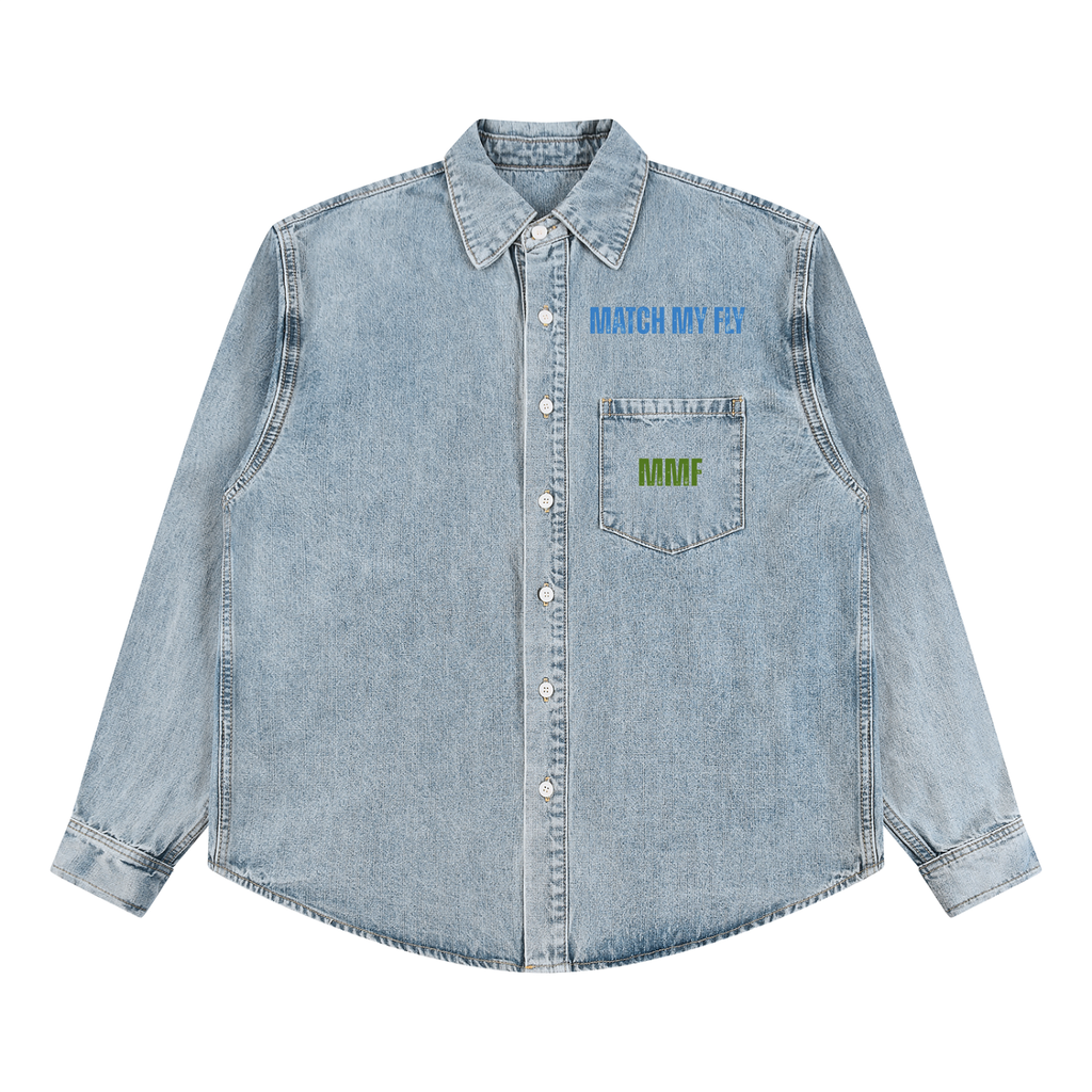 Unisex Vintage Wash Denim Shirt