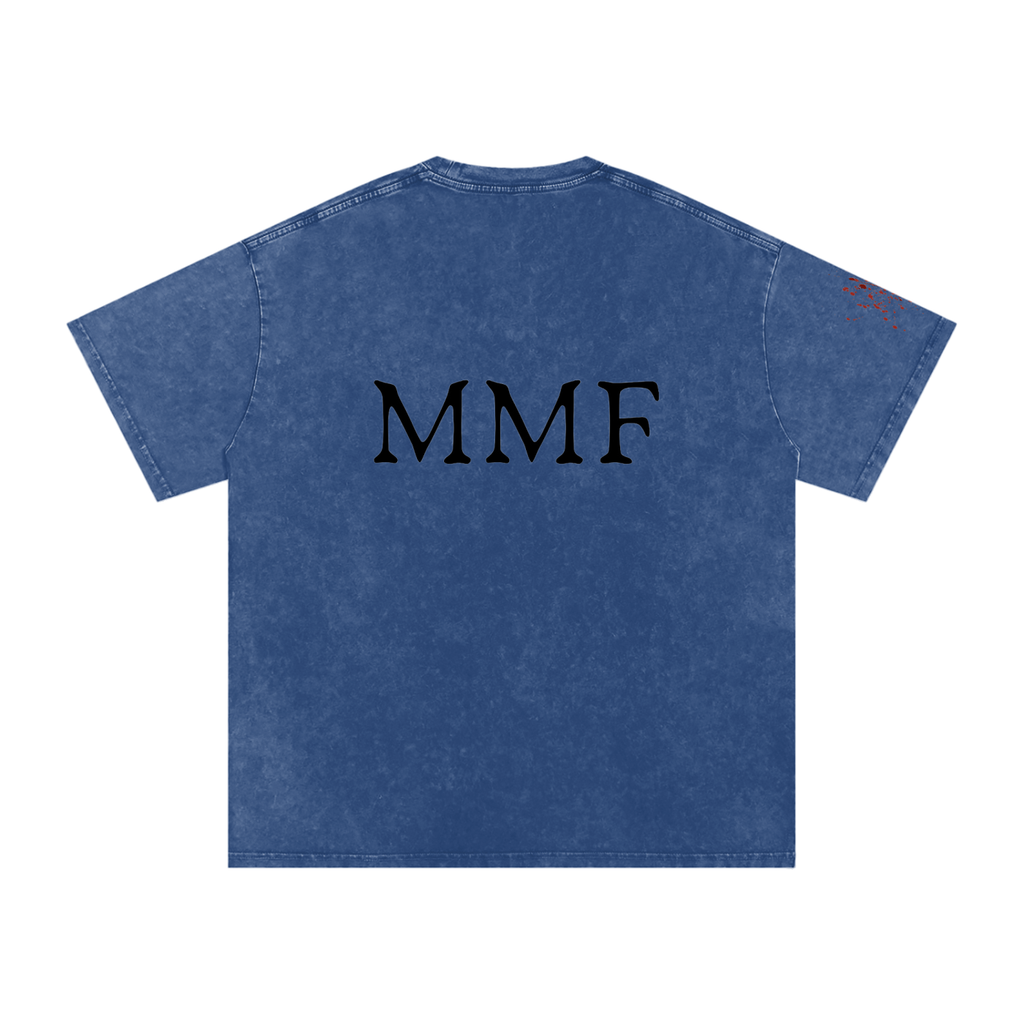 Snow Washed Oversized Cotton T-Shirt