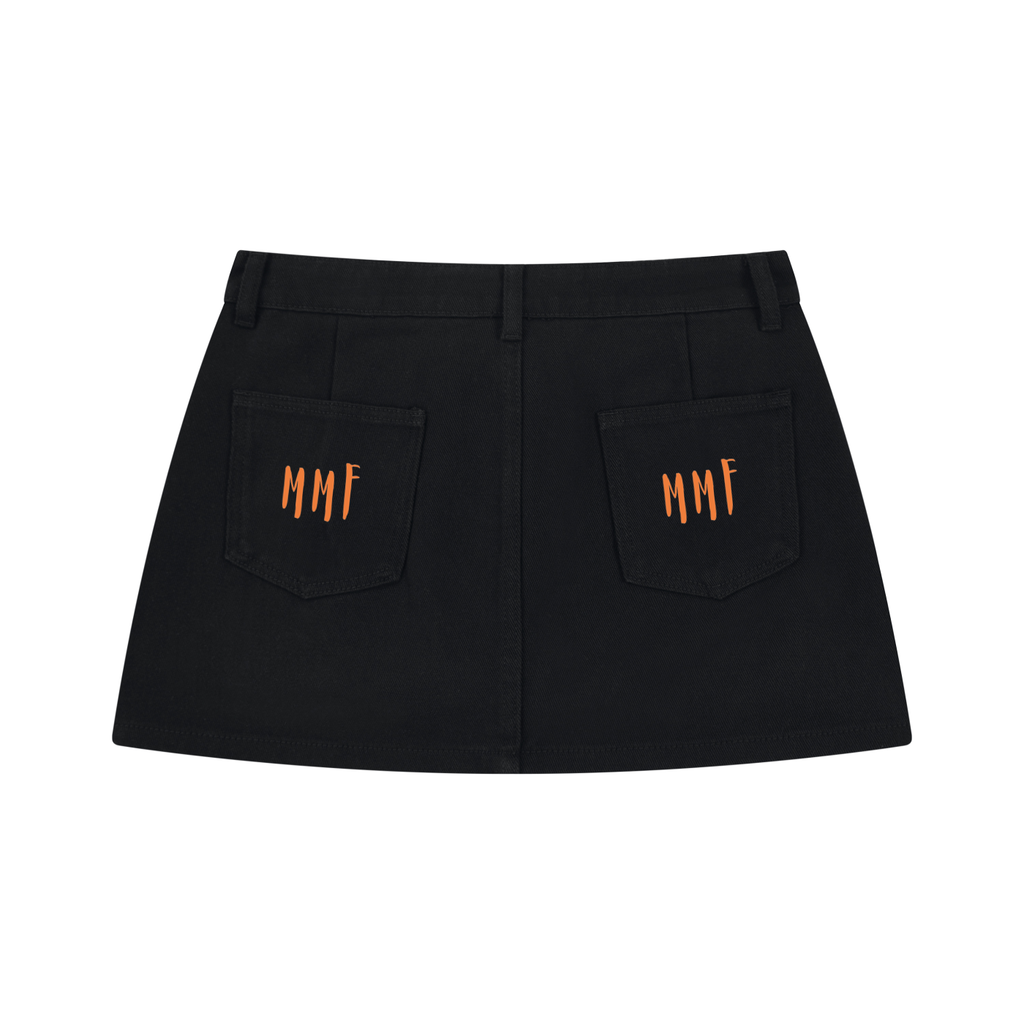 Women's Studded Denim Mini Skirt