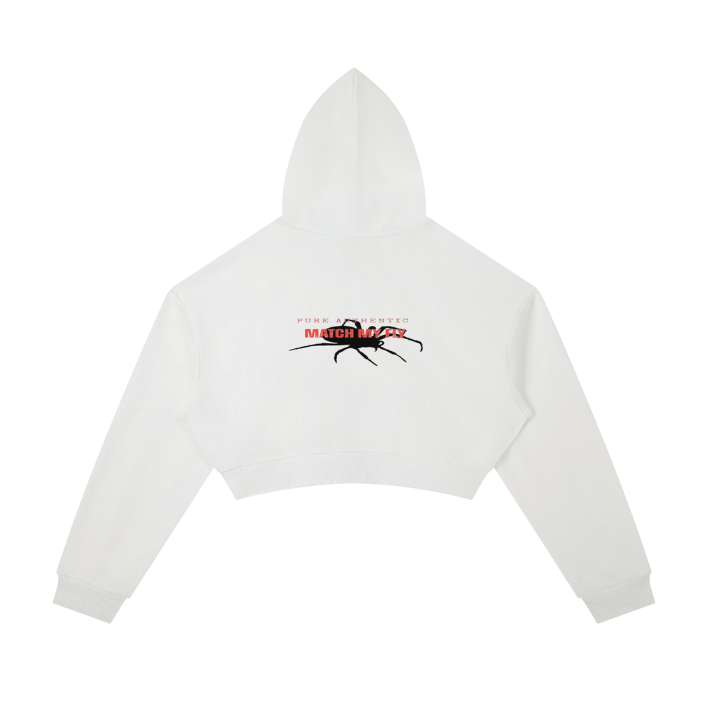 Essential Cropped Zip-Up Hoodie