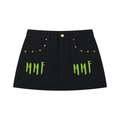 Women's Studded Denim Mini Skirt