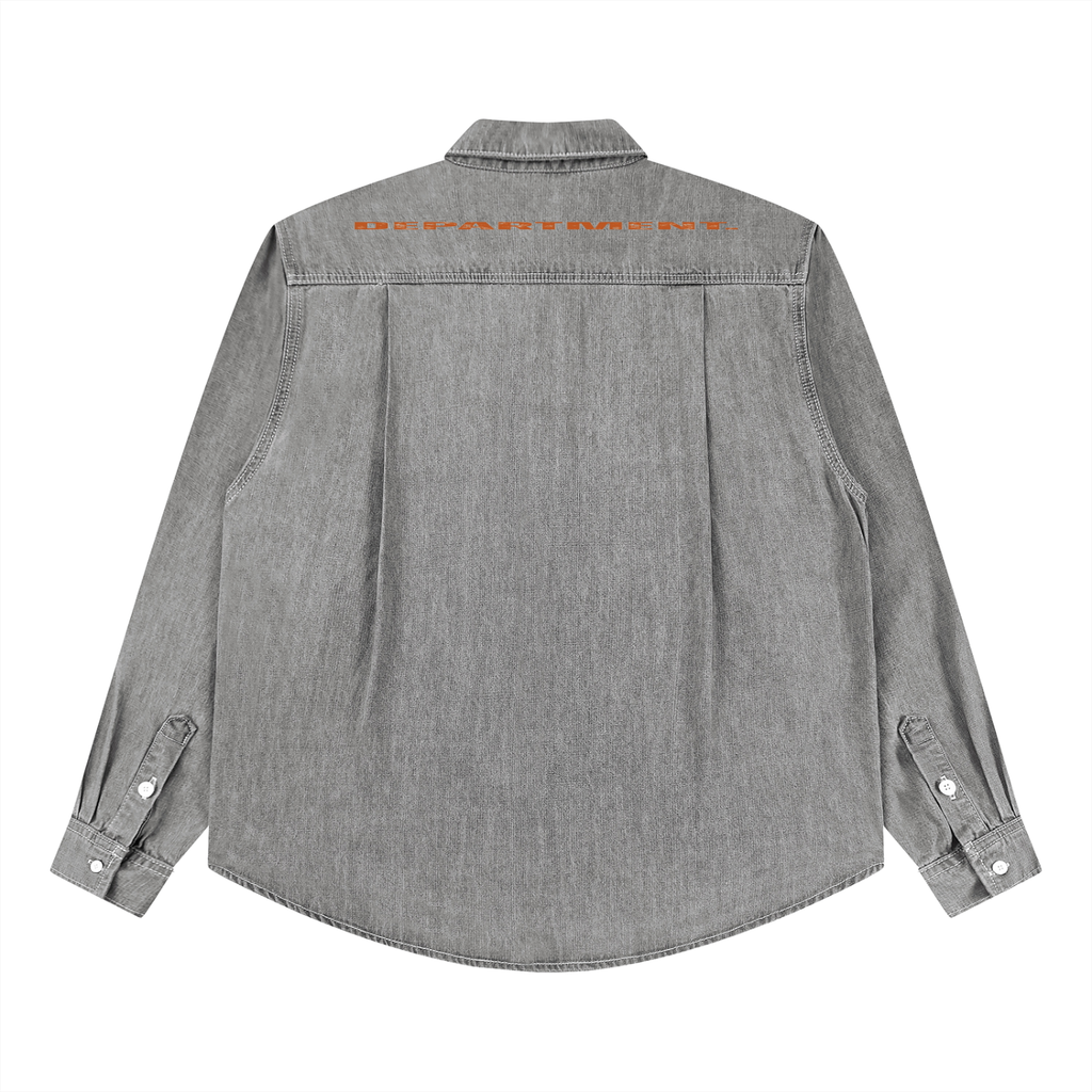 Unisex Vintage Wash Denim Shirt
