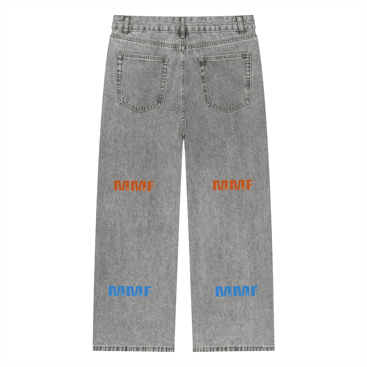 Unisex Vintage Wash Straight Leg Jeans