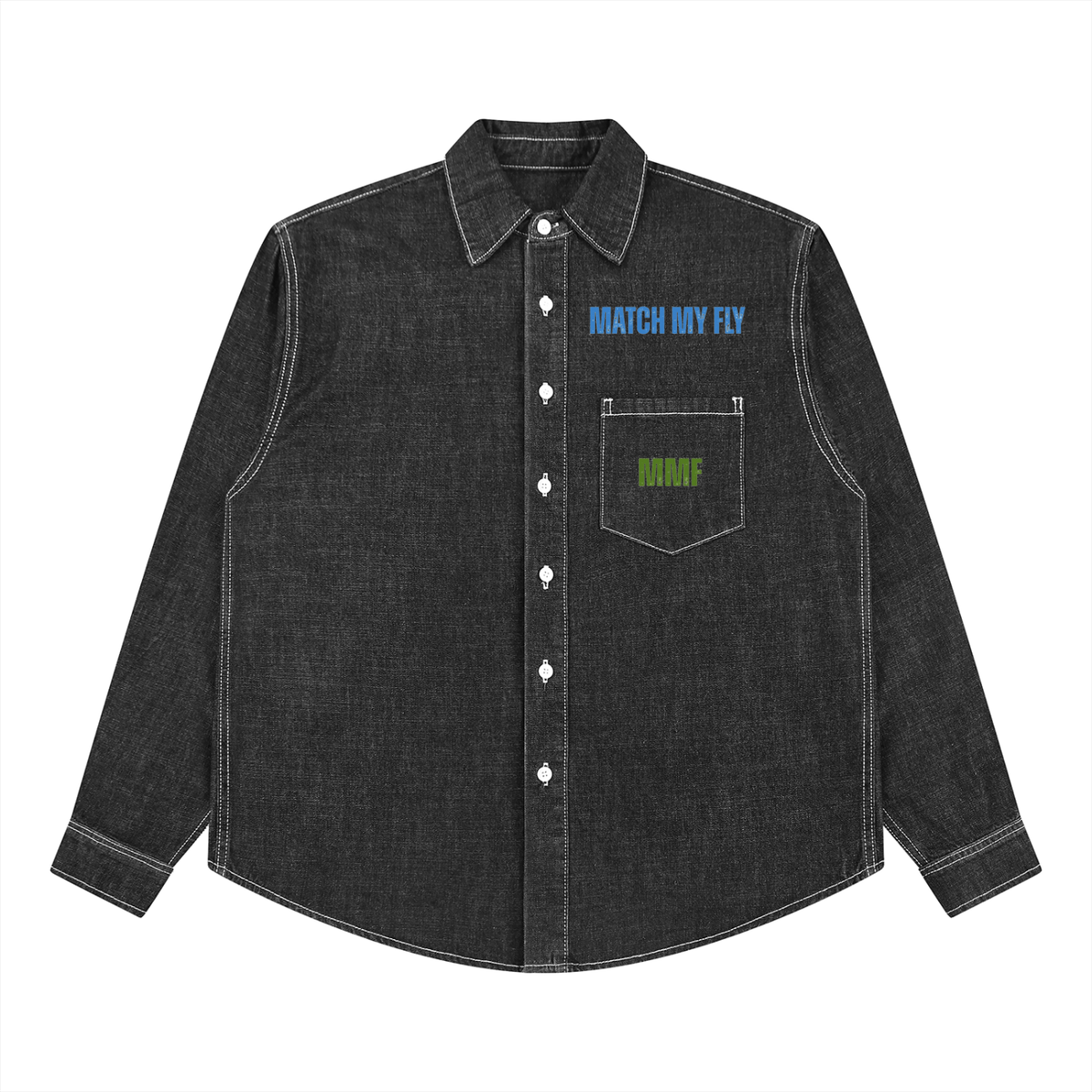 Unisex Vintage Wash Denim Shirt