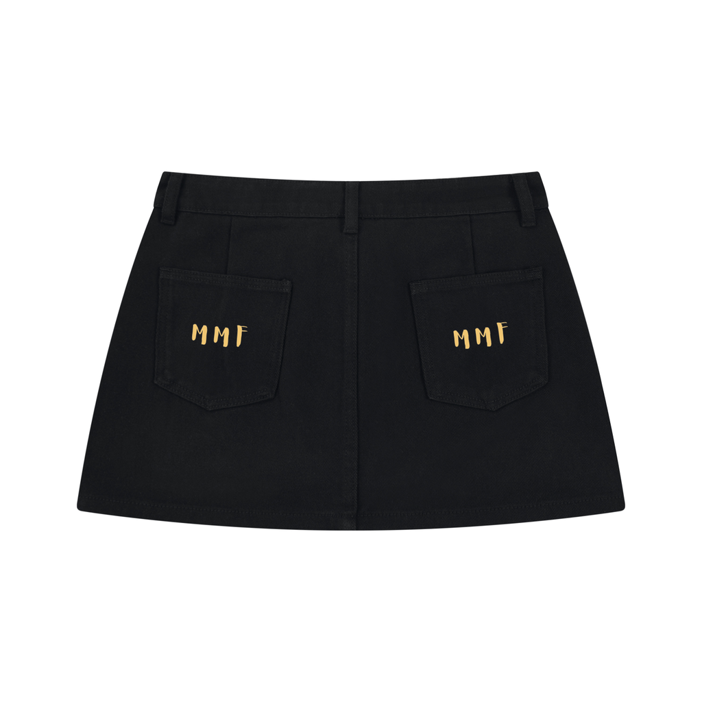 Women's Studded Denim Mini Skirt