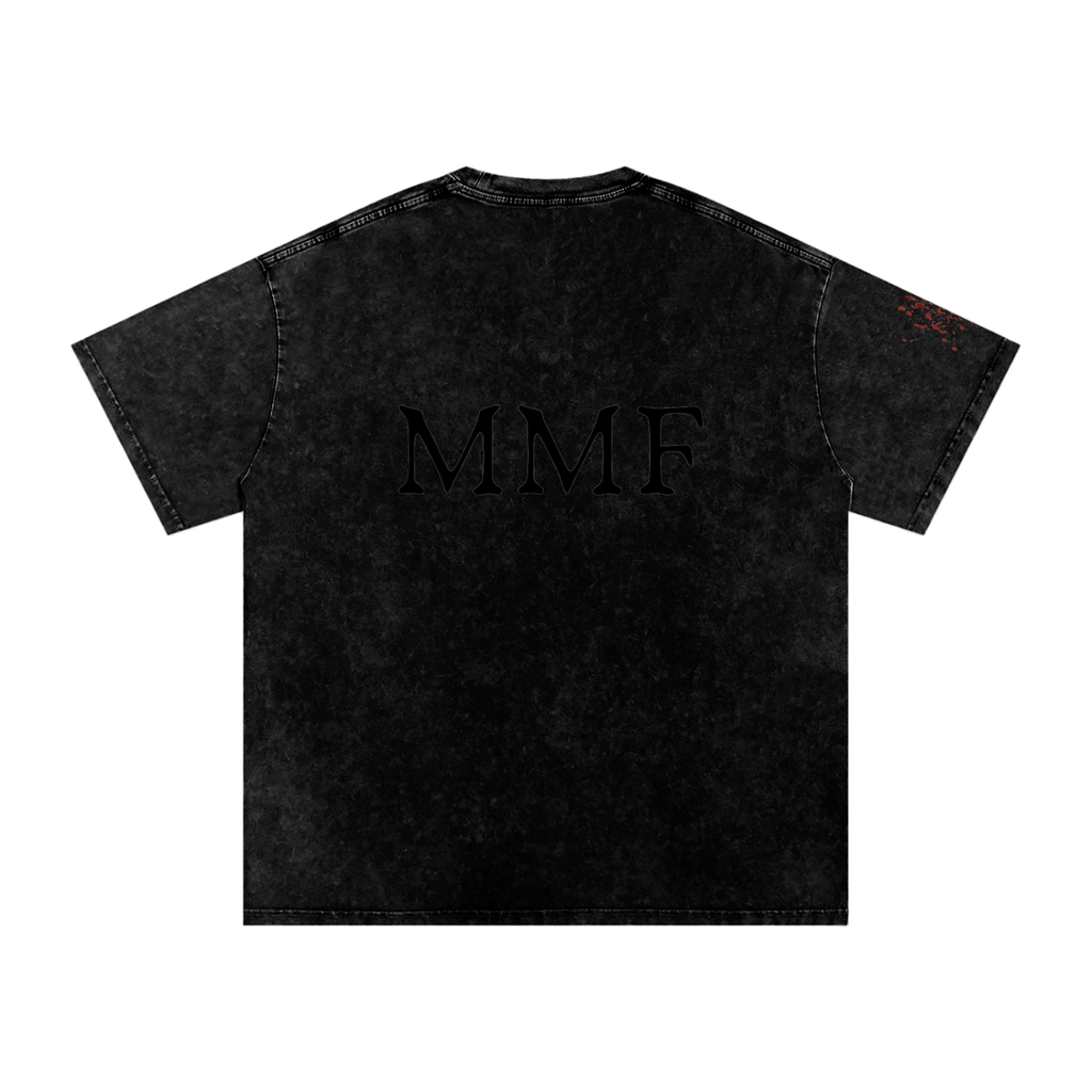 Snow Washed Oversized Cotton T-Shirt