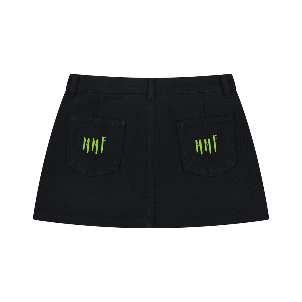 Women's Studded Denim Mini Skirt