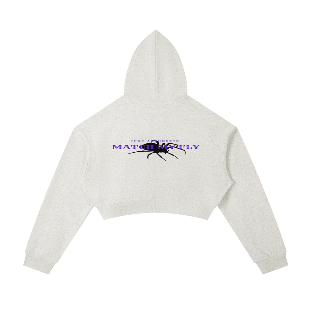 Essential Cropped Zip-Up Hoodie