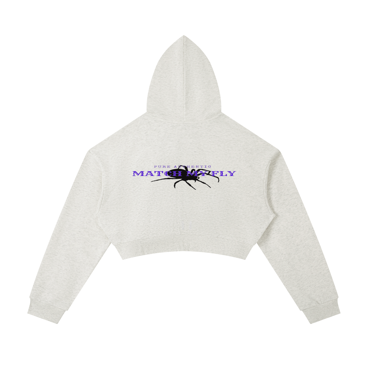 Essential Cropped Zip-Up Hoodie