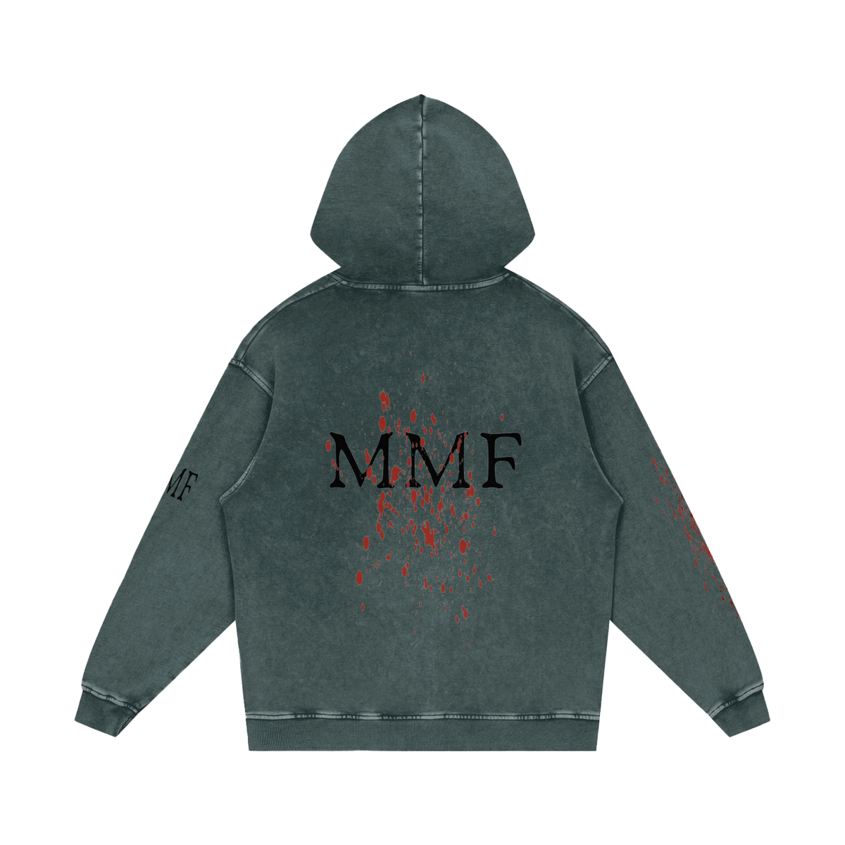 Snow Washed Loose Cotton Hoodie
