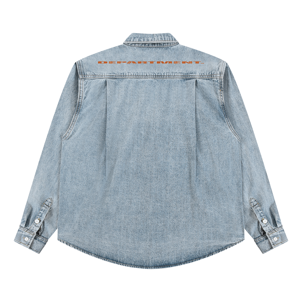 Unisex Vintage Wash Denim Shirt