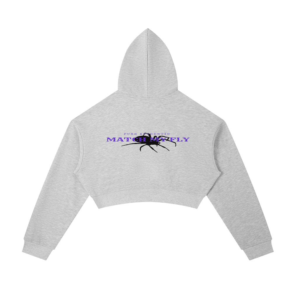 Essential Cropped Zip-Up Hoodie