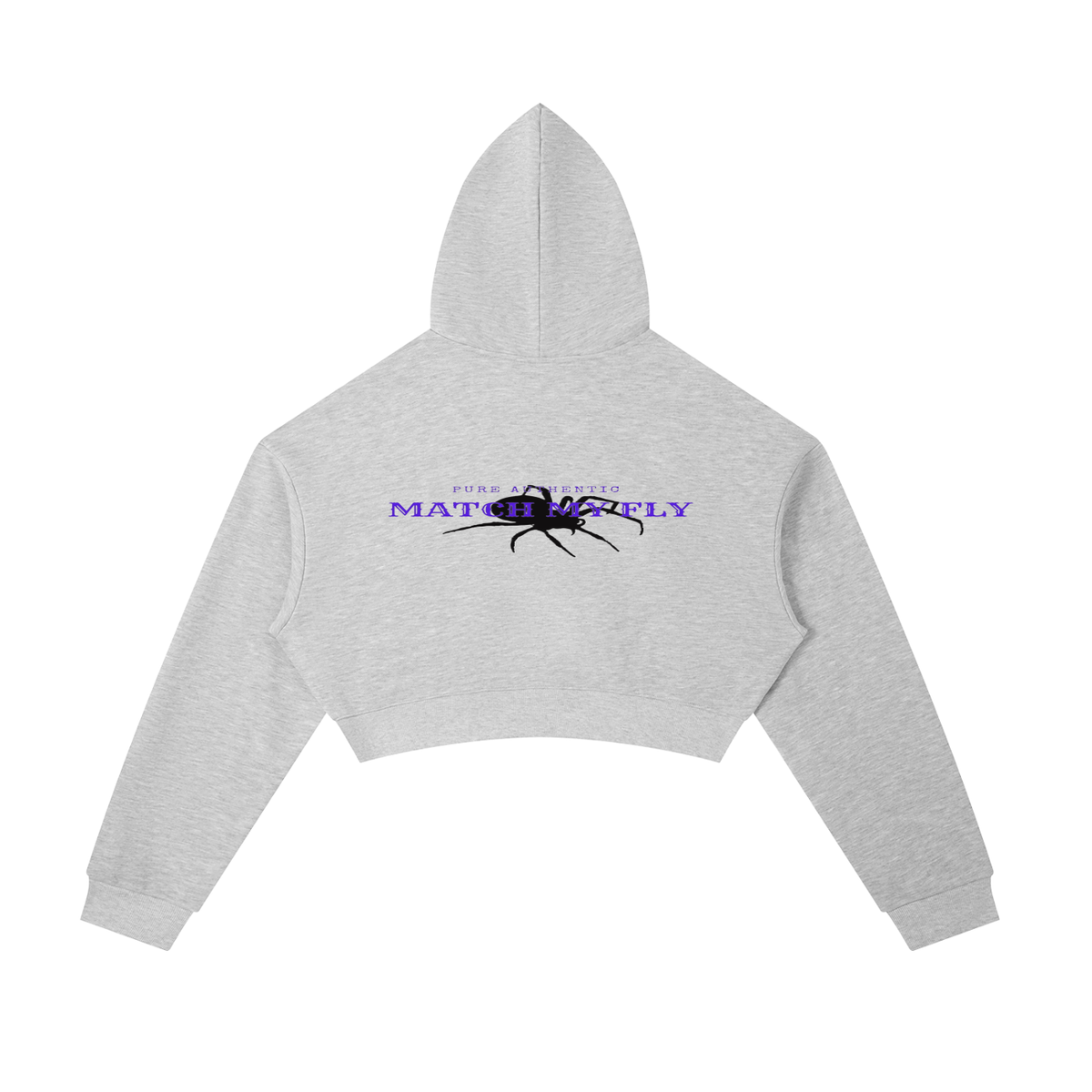 Essential Cropped Zip-Up Hoodie