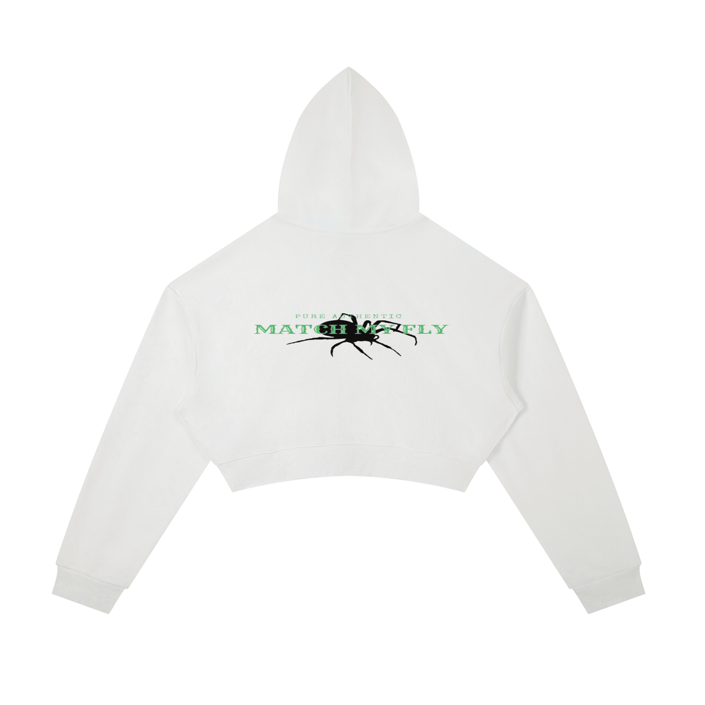 Essential Cropped Zip-Up Hoodie