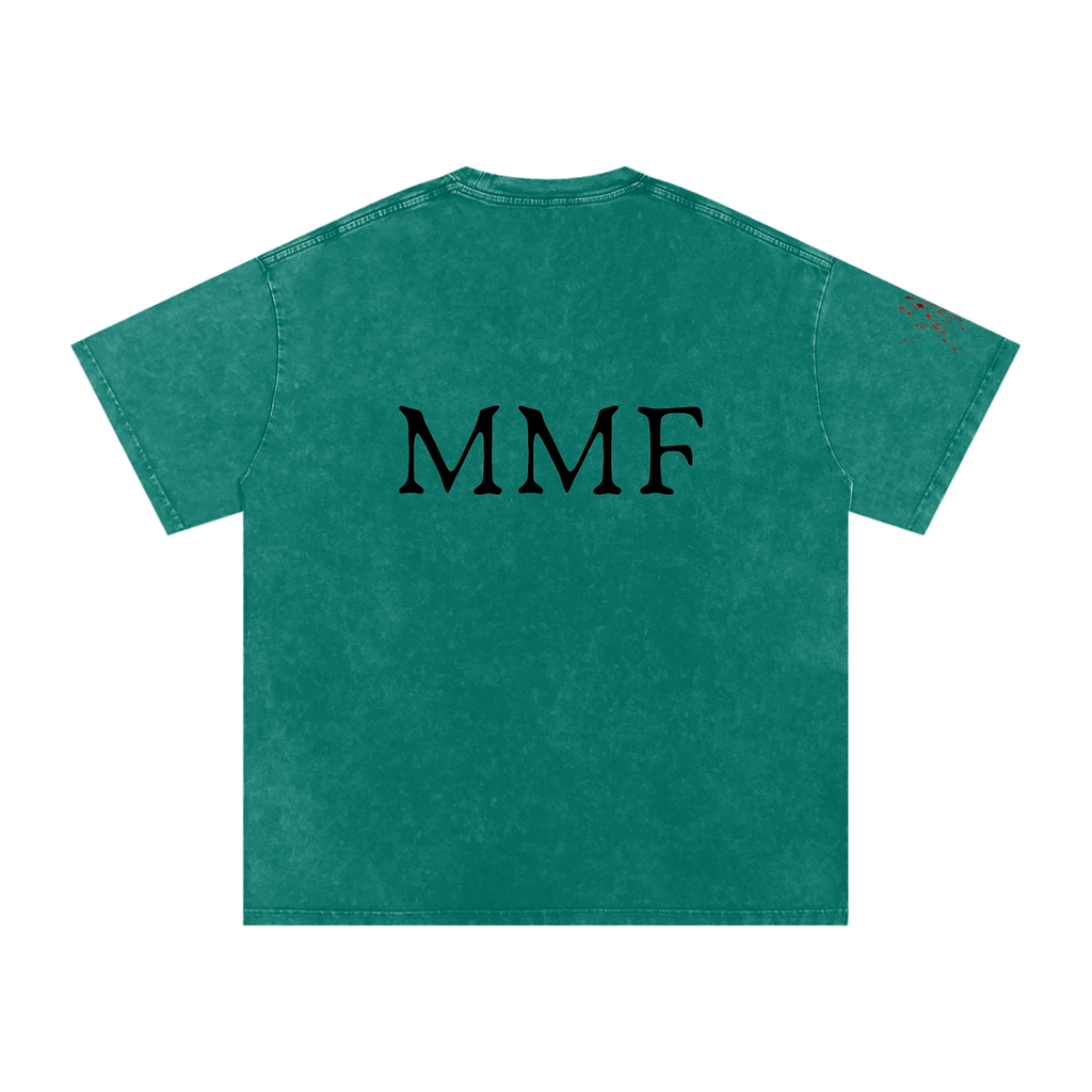 Snow Washed Oversized Cotton T-Shirt