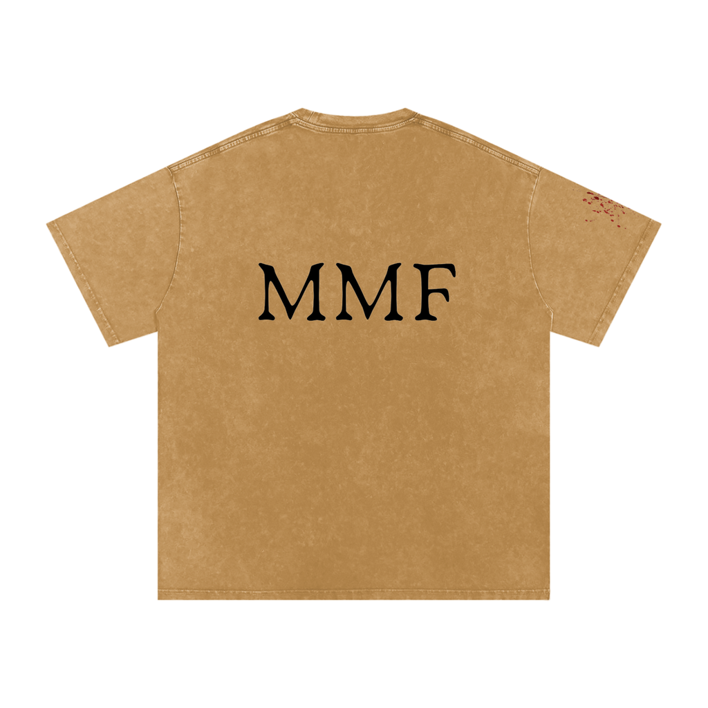 Snow Washed Oversized Cotton T-Shirt