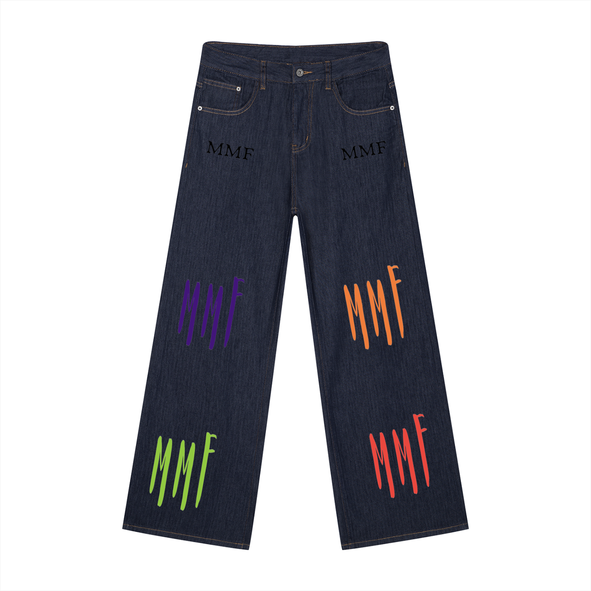 Men's Loose Fit Wide Leg Jeans