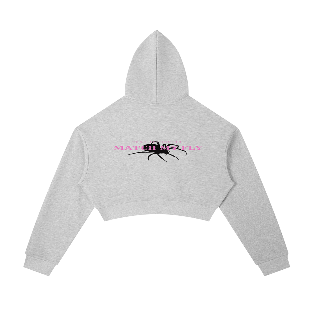 Essential Cropped Zip-Up Hoodie