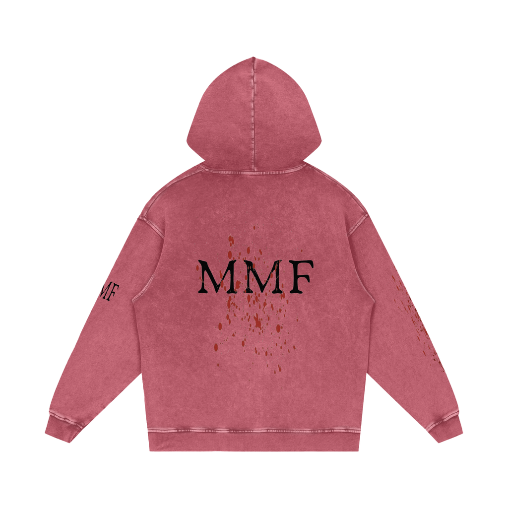 Snow Washed Loose Cotton Hoodie