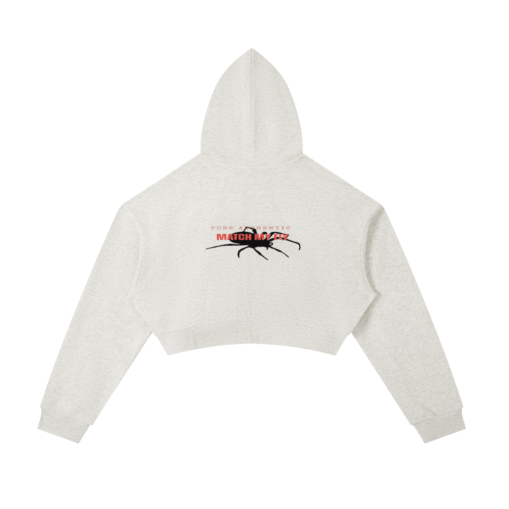 Essential Cropped Zip-Up Hoodie