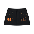 Women's Studded Denim Mini Skirt