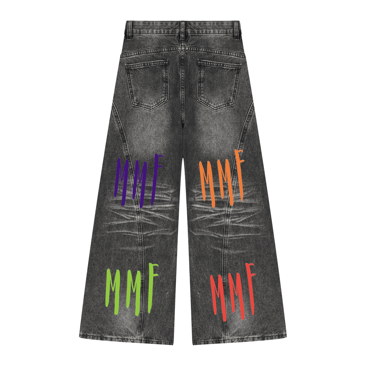 Women’s Vintage Wash Wide Leg Denim Jeans