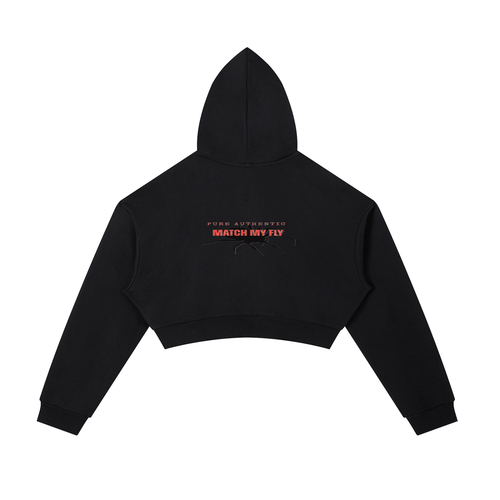Essential Cropped Zip-Up Hoodie