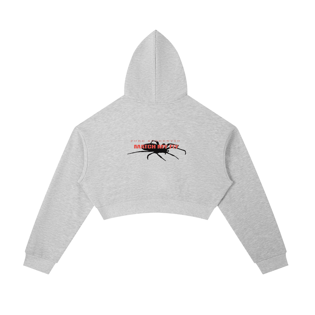 Essential Cropped Zip-Up Hoodie