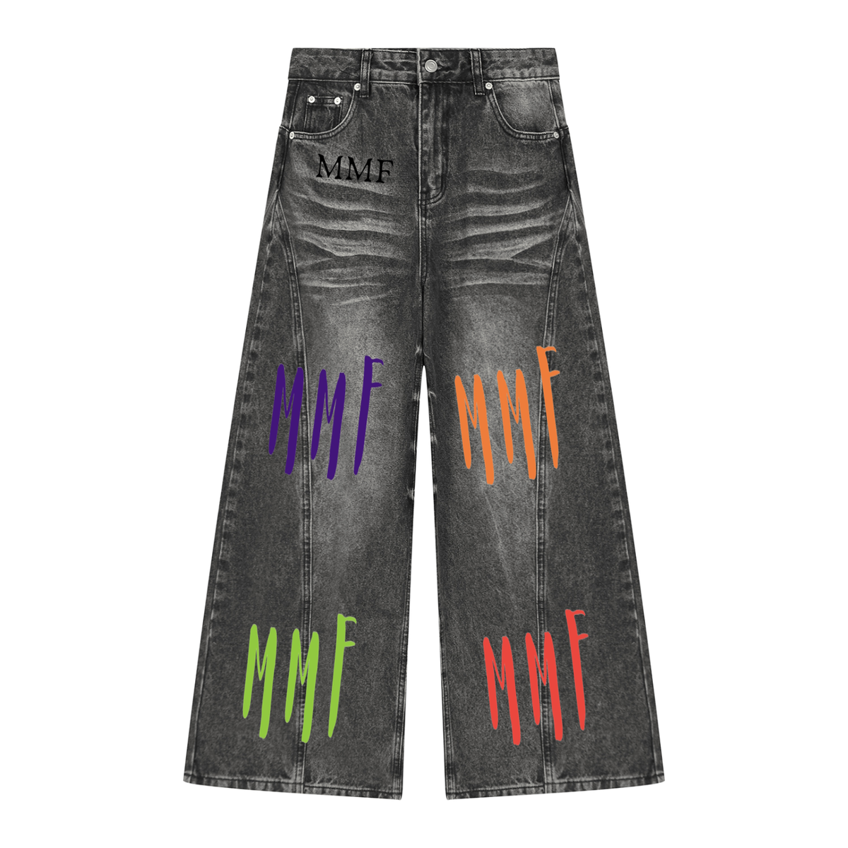 Women’s Vintage Wash Wide Leg Denim Jeans