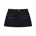 Women's Studded Denim Mini Skirt