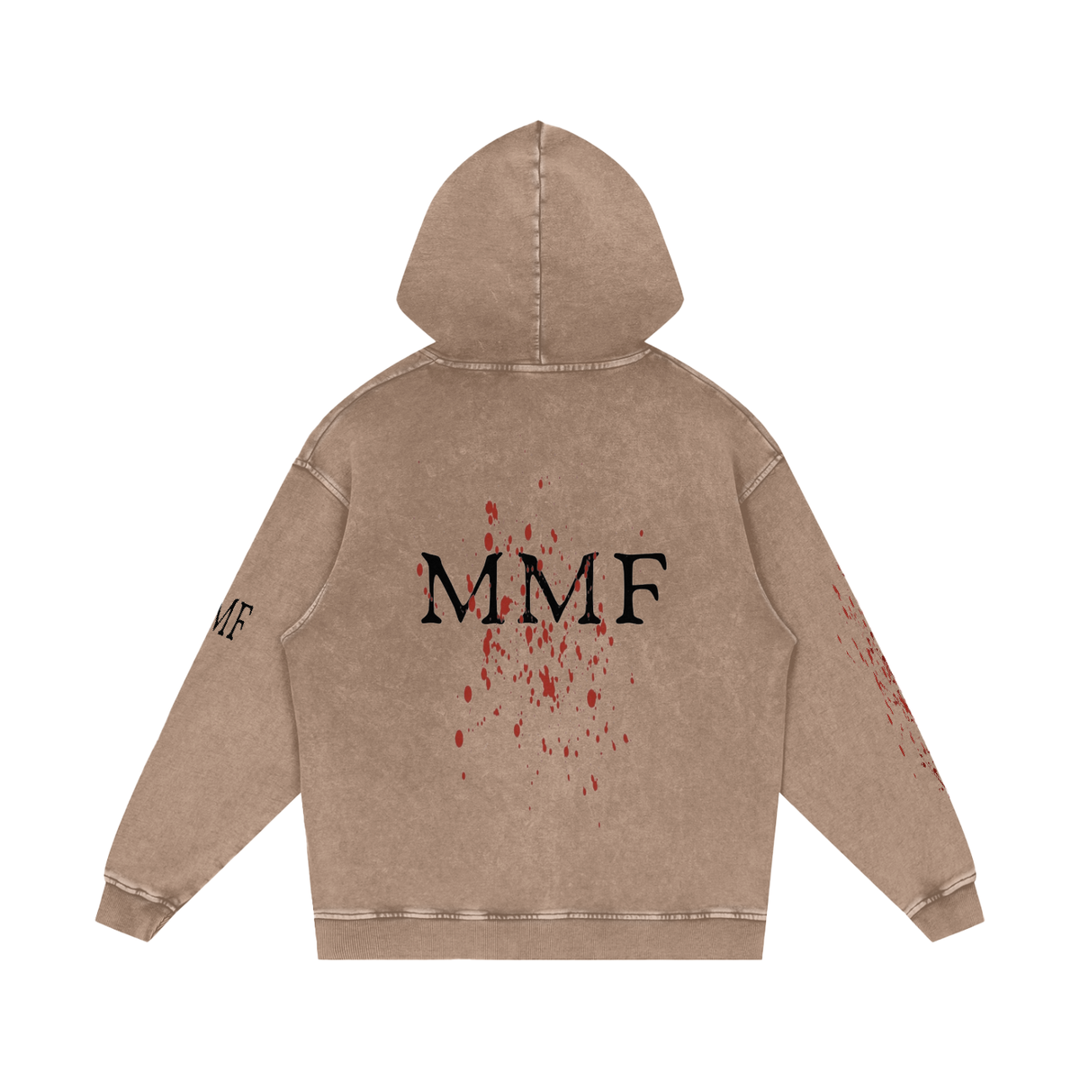 Snow Washed Loose Cotton Hoodie