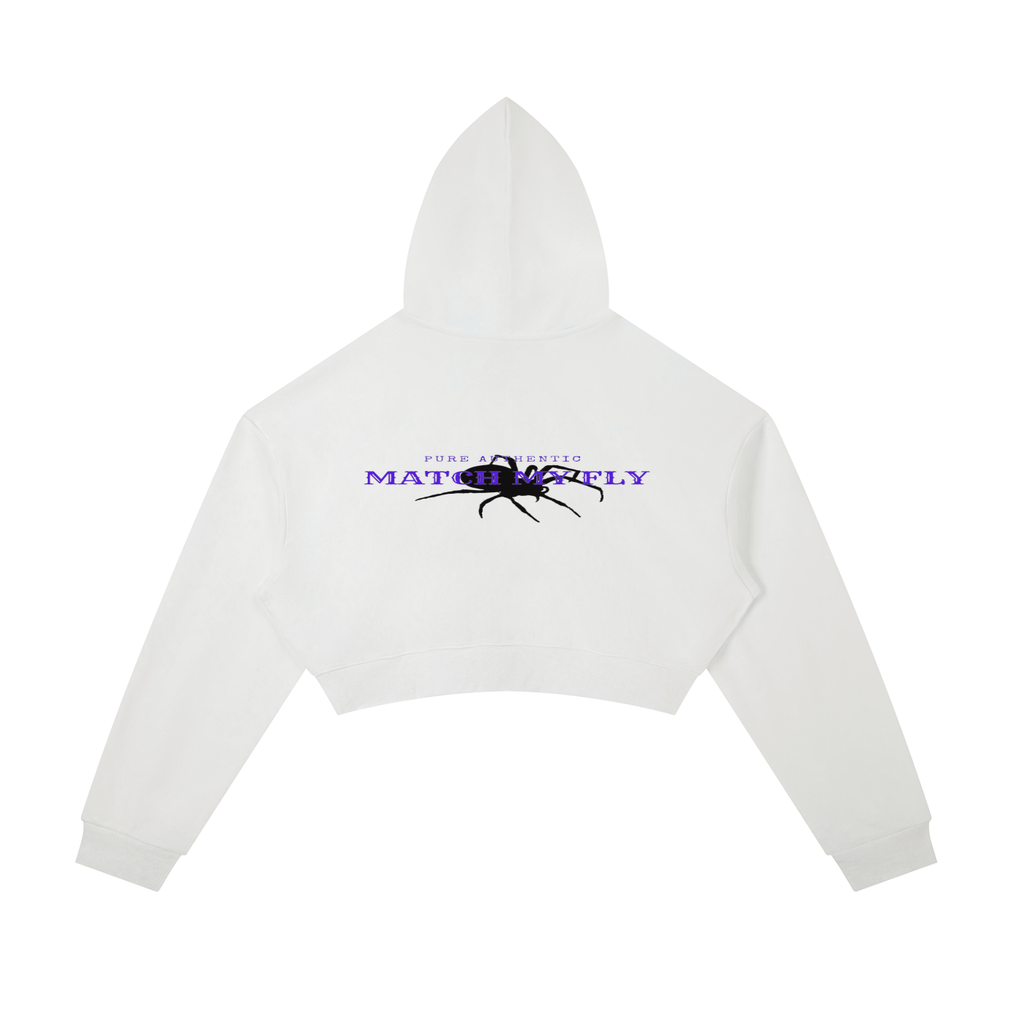Essential Cropped Zip-Up Hoodie
