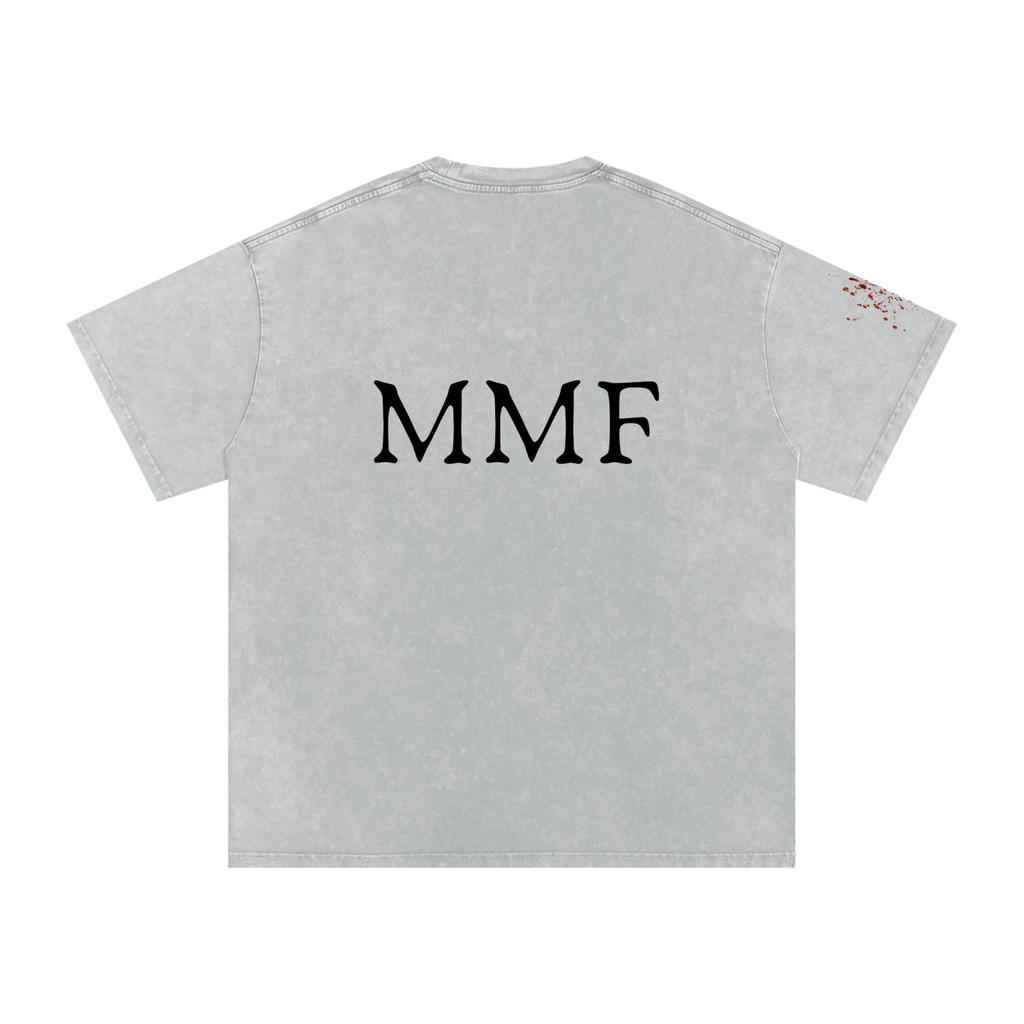 Snow Washed Oversized Cotton T-Shirt
