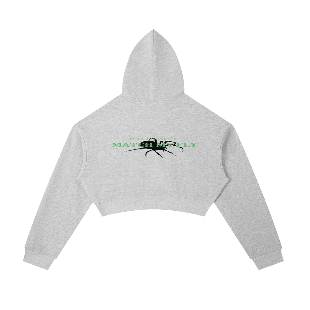 Essential Cropped Zip-Up Hoodie